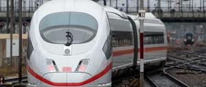 Kann auch richtig schnell: der ICE.