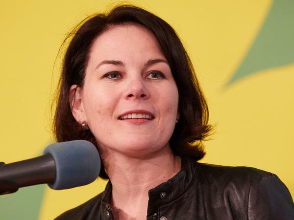 Annalena Baerbock am Samstag bei der Landesmitgliederversammlung der Hamburger Grünen.