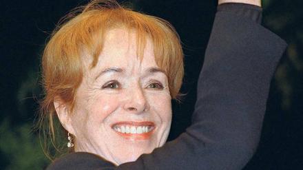 Vivat! Jutta Lampe bei der Verleihung des Gertrud-Eysoldt-Preises 1999.