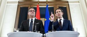 Bald ein Team beim Regieren: FPÖ-Chef Heinz-Christian Strache (l.) und sein Kollege von der ÖVP Sebastian Kurz.