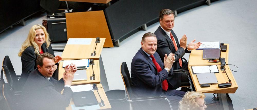 Die AfD-Fraktion im Abgeordnetenhaus Berlin.