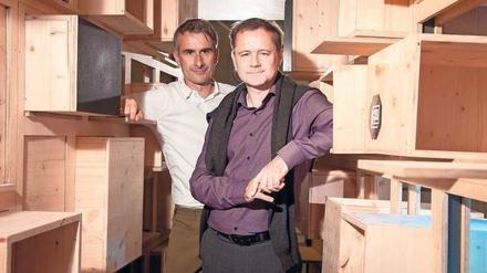Der Künstler und der Akustiker. Christoph Gengnagel (links) und Stefan Weinzierl gestalten gemeinsam das Design der Zukunft.