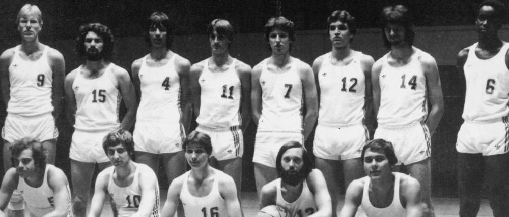 Wilbert Olinde (ganz rechts) und seine Göttinger Mannschaftskameraden