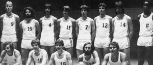 Wilbert Olinde (ganz rechts) und seine Göttinger Mannschaftskameraden