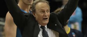 Hilft nichts. Aito Garcia Reneses kann die Niederlage in Frankfurt nicht verhindern.