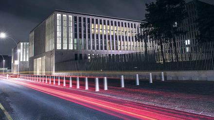 Die neue BND-Zentrale in Mitte. Rund 4000 Mitarbeiter soll sie fassen.