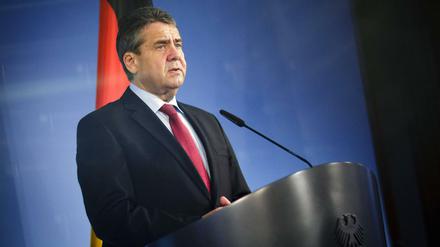 Bundesaußenminister Sigmar Gabriel, SPD. 