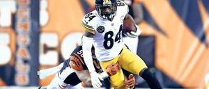 Fest im Griff. Die Nummer 84 der Pittsburgh Steelers, Antonio Brown, fällt noch eine Weile aus.