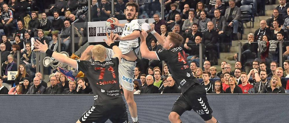 Petar Nenadic erzielte sieben Treffer gegen Erlangen.