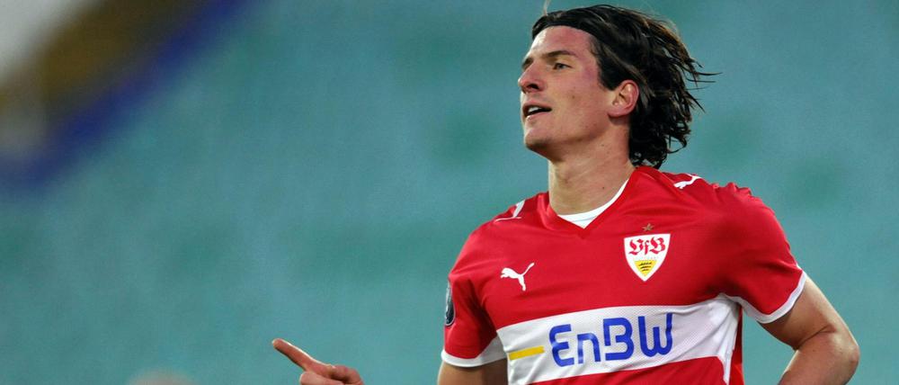 Mario Gomez 2008 im Trikot der Stuttgarter aus dem