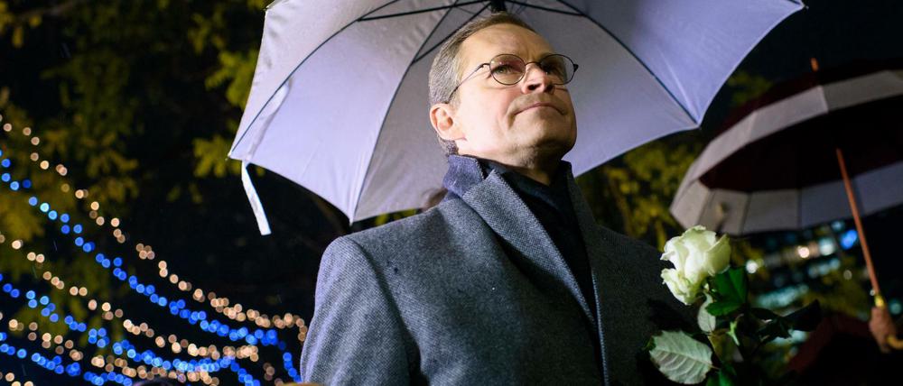 Michael Müller bei der Wiedereröffnung des Weihnachtsmarktes Ende November 2017. 