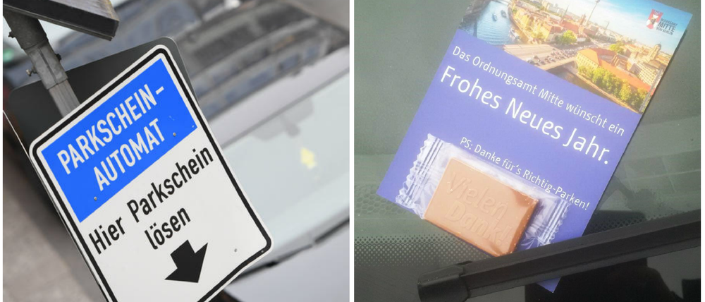 Links Knöllchen, rechts Schoki.