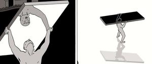 Selbstfindung in der Kunst: Eine Szene aus „Otto“ von Marc-Antoine Mathieu.