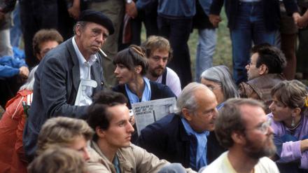 Engagiert. Heinrich Böll (hier bei Protesten im Jahr 1980) wurde am 21. Dezember 1917 in Köln geboren. Er starb 1985.