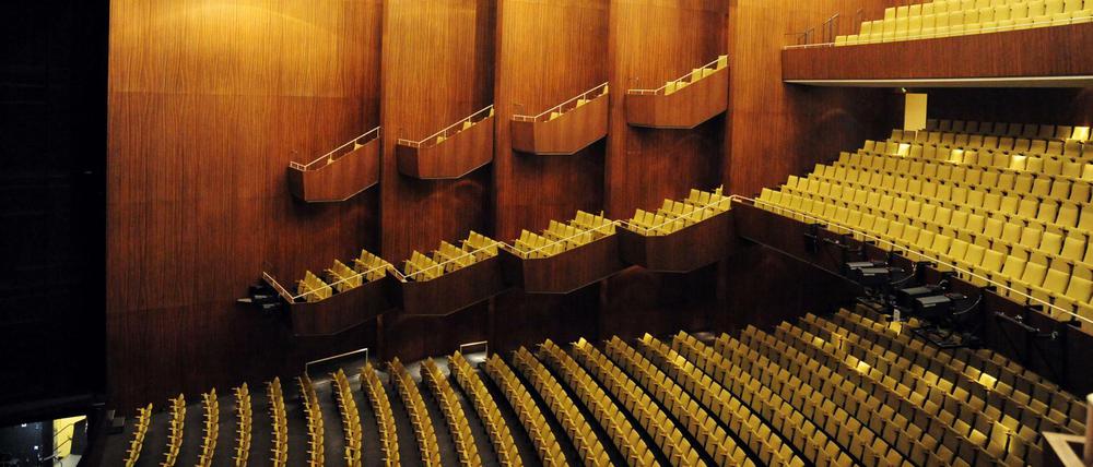 Freie Sicht: Der Publikumssaal der Deutschen Oper in Berlin. 