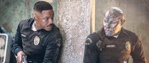 Die Cops Ward (Will Smith) und der Ork Jacoby (Joel Edgerton) jagen einem Zauberstab hinterher.