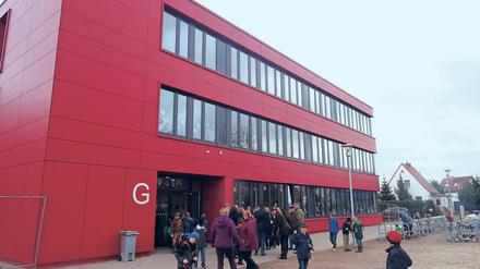 Modularer Ergänzungsbau (MEB) der Schule am Berg in Altglienicke. 