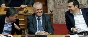 Die gute wirtschaftliche Entwicklung fördert die Stimmung auf der griechischen Regierungsbank.