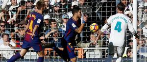 Luis Suarez brachte Barca mit seinem Tor zum 1:0 auf die Siegerstraße.