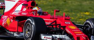 Für weitere drei Jahre hat sich RTL die Reche an der Free-TV-Ausstrahlung der Formel 1 - im Bild Ferrari-Fahrer Sebastian Vettel - gesichert. 