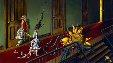 "Eine kleine Nachtmusik" von Dorothea Tanning, entstanden 1947.