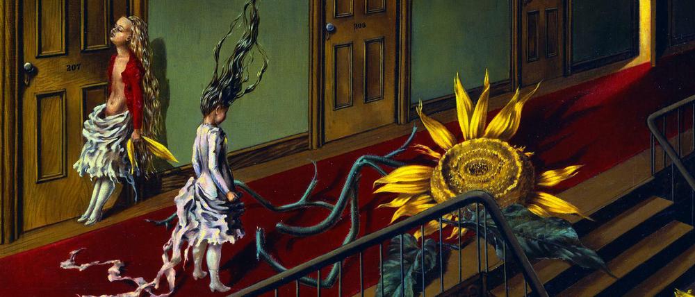 "Eine kleine Nachtmusik" von Dorothea Tanning, entstanden 1947.