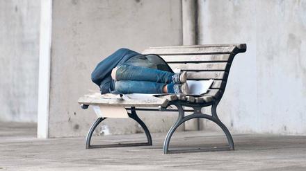 Im Berliner Regierungsviertel. „Und die im Elend ohne Obdach sind, führe ins Haus“, heißt es bei Jesaja im Alten Testament.