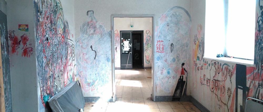 Besetzt. Das Schulgebäude in der Ohlauer Straße ist seit 2012 von Flüchtlingen besetzt (hier ein Bild von 2014).