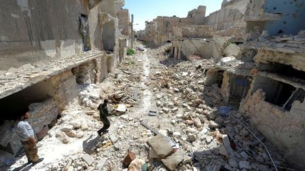 Eine gigantische Trümmerlandschaft, so sieht es in weiten Teilen Ost-Aleppos aus.