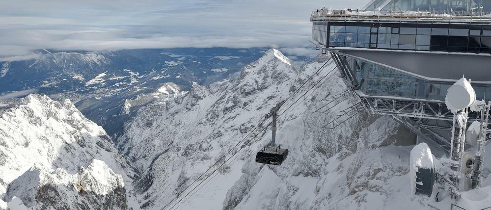 Die neue Seilbahn zur Zugspitze im Dezember 2017 (Symbolbild).