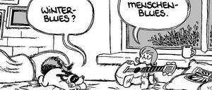 Freunde fürs Leben: Josi und Rocco in einem aktuellen Panel.