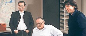 Anfangs hieß die „Soko München“ noch „Soko 5113“. Mit dabei die Schauspieler Wilfried Klaus (v.l.n.r.), Werner Kreindl und Bernd Herzsprung. 