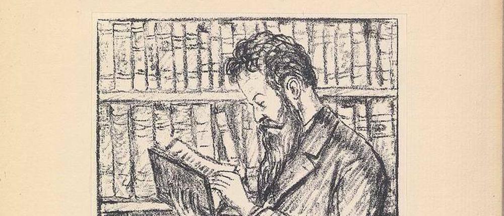 Den „Bücherfreund“ schenkte Jakob Plessner, Bildhauer und Schüler von Adolph von Menzel, den Soncino-Mitgliedern zur Jahresversammlung am 5. Dezember 1926.
