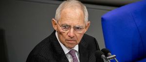 Bundestagspräsident Wolfgang Schäuble (CDU). 