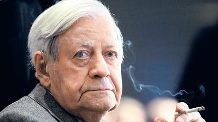 Meister der Kunstpause: Helmut Schmidt.
