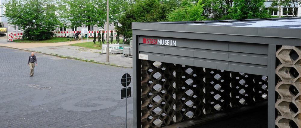 Das Stasimuseum mit der Dauerausstellung "Staatssicherheit in der SED-Diktatur" in der Ruschestraße.  