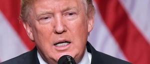 Donald Trump bei einer Rede im Ronald Reagan Building in Washington Mitte Dezember 2017.