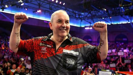Der Darts-König. Phil "The Power" Taylor geht unbesiegt - trotz Finalniederlage. 