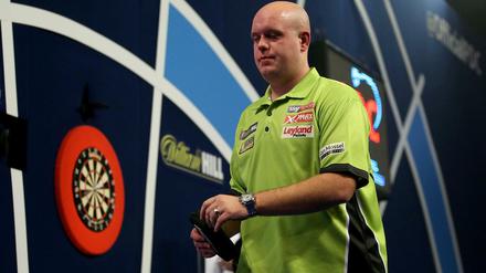 Michael van Gerwen musste sich im Halbfinale völlig überraschend geschlagen geben. 