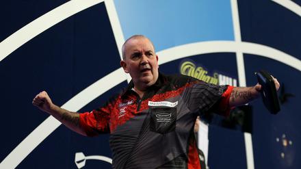 Phil Taylor tritt noch einmal auf der ganz großen Darts-Bühne auf.
