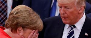 Kanzlerin Merkel und Präsident Trump beim G-20-Gipfel in Hamburg: Unkenntnis nicht entlarven. 