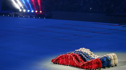 So sah es bei der Eröffnung der Paralympics 2014 in Sotschi aus. 