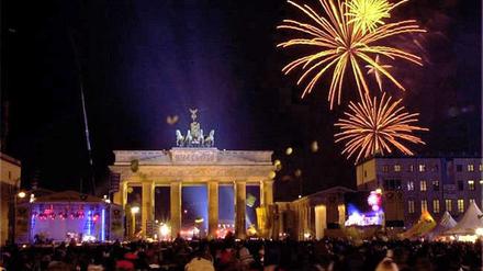 Das Brandenburger Tor ist an Silvester wieder Partymeile.