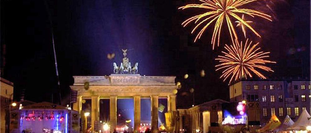 Das Brandenburger Tor ist an Silvester wieder Partymeile.