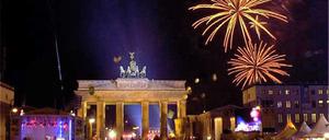Das Brandenburger Tor ist an Silvester wieder Partymeile.