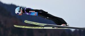 Überflieger. Nicht Richard Freitag, sondern Kamil Stoch.