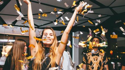 High auf Konfetti. Bei den "Sober Sensation"-Partys ist Vorglühen unerwünscht.