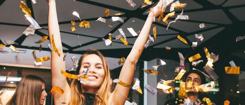 High auf Konfetti. Bei den "Sober Sensation"-Partys ist Vorglühen unerwünscht.
