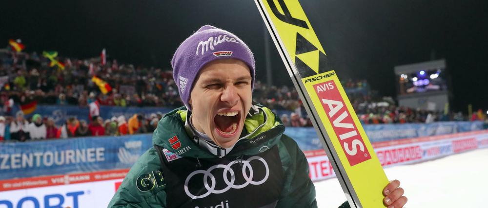 Andreas Wellinger überzeugte als Zweiter bei der Vierschanzentournee. 