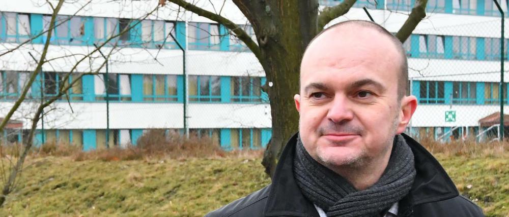 Frank Nürnberger leitet bis Anfang 2018 die Zentrale Erstaufnahmeeinrichtung für Asylbewerber in Brandenburg. 